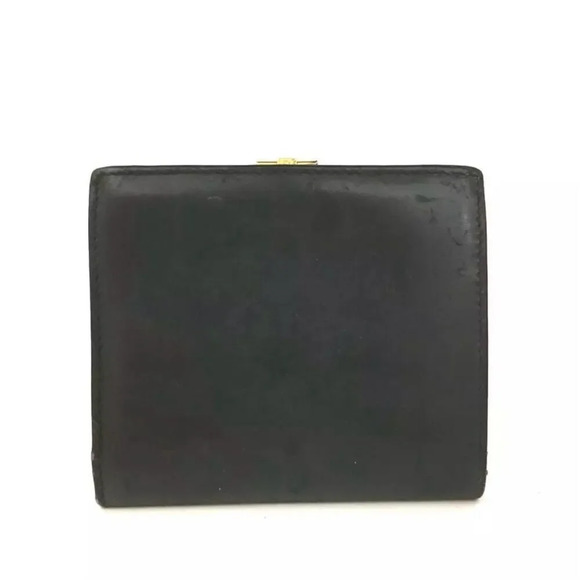 Gucci Black Leather Horseshoe Logo Bifold Wallet Unisex - Picture 6 of 8